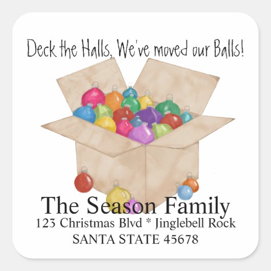 Wir haben unseren Umschlag Aufkleber bewegt. (Vorderseite)