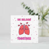 Wir haben Valentinisches Karte zusammengelegt (Stehend Vorderseite)