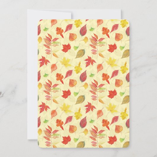 Wir haben Verheiratete Herbsthochzeitsfeier Got Einladung (Rückseite)