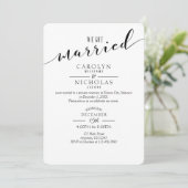 Wir haben Verheiratete Weihnachtsfeier Got Einladung (Stehend Vorderseite)