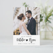 wir haben verheiratetes Foto Hochzeitsankündigung  (Stehend Vorderseite)