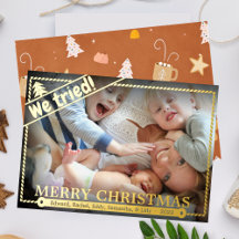 Wir haben versucht | Funny Christmas Foto Spaß | E