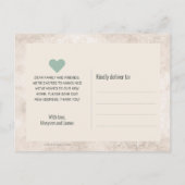 Wir haben Vintage Schlüsselveränderungen bei der A Ankündigungspostkarte (Rückseite)