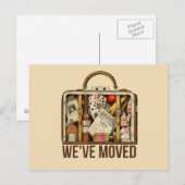 Wir haben Vintage Travel Suitcase Postkarte (Vorne/Hinten)
