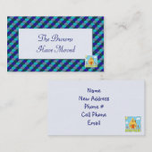 Wir haben Visitenkarte-Schablone bewegt Visitenkarte (Vorne/Hinten)