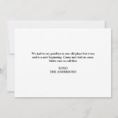 Wir haben "Washi Tape"-Fotos auf eine neue Zuhause Ankündigung (Rückseite)