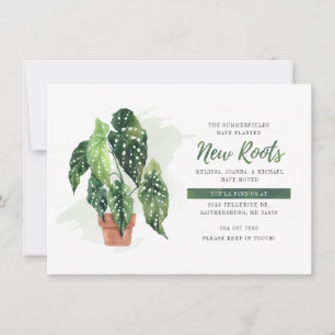 Wir haben Wasserfarbe gepflanzt neue Wurzeln beweg