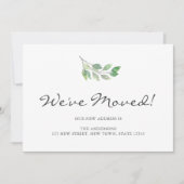 Wir haben Wasserfarben-Blätter verschoben Ankündigung (Vorderseite)