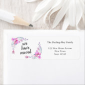 Wir haben Wasserfarben-Blüte neue Rücksendeadresse (Insitu)