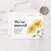 Wir haben Wasserfarben-Sonnenblumen-Bewegung Mitteilungskarte (Vorderseite/Rückseite Beispiel)