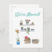 Wir haben Wasserfarbenbewegungsboxen und Wohnzimme Ankündigungspostkarte (Vorne/Hinten)