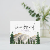 Wir haben Wasserfarbengebirge verschoben Postkarte (Stehend Vorderseite)