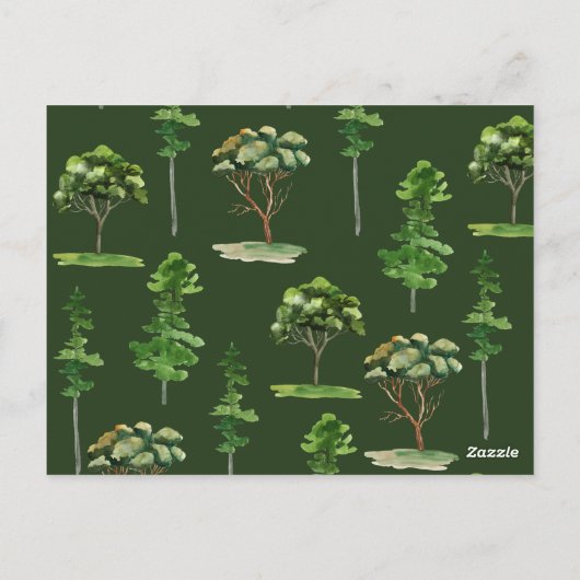 Wir haben Wasserfarbengebirge verschoben Postkarte (Rückseite)