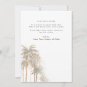 Wir haben Wasserfarbenpalmen bewegt Ankündigung (Rückseite)