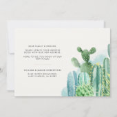 Wir haben Wasserfarbensukkulente bewegt Ankündigung (Rückseite)