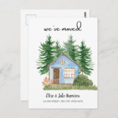 Wir haben Watercolor neue Zuhause Postkarte versch (Vorne/Hinten)