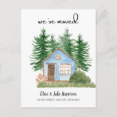 Wir haben Watercolor neue Zuhause Postkarte versch (Vorderseite)