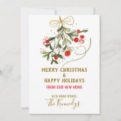 Wir haben Weihnachts Foto Mistletoe Holiday Card v Ankündigung (Vorderseite)