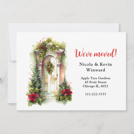 Wir haben Weihnachts-Weihnachtsberries Tür verscho Ankündigung (Vorderseite)