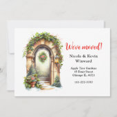 Wir haben Weihnachts-Weihnachtsgarten-Tür verschob Ankündigung (Vorderseite)