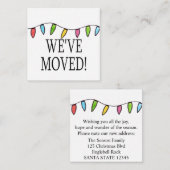 Wir haben Weihnachtsbaumleuchten verschoben Begleitkarte (Vorne/Hinten)