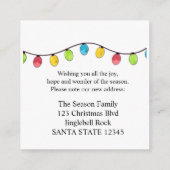 Wir haben Weihnachtsbaumleuchten verschoben Begleitkarte (Rückseite)