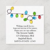 Wir haben Weihnachtsbaumleuchten verschoben Begleitkarte (Rückseite)