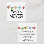 Wir haben Weihnachtsbaumleuchten verschoben Begleitkarte (Vorne/Hinten)