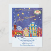 Wir haben Weihnachtsdorf-Flat Move verschoben Ankündigung (Vorne/Hinten)