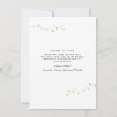 Wir haben Weihnachtsfeiertage verschoben Palmenbau Ankündigung (Rückseite)