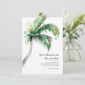 Wir haben Weihnachtsfeiertage verschoben Palmenbau Ankündigung (Stehend Vorderseite)