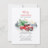 Wir haben Weihnachtsfeiertage verschoben und verkü Mitteilungskarte (Vorderseite)