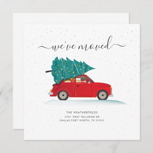 Wir haben Weihnachtsfeiertagen verschoben Ankündigung (Vorne/Hinten)