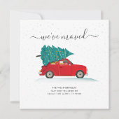 Wir haben Weihnachtsfeiertagen verschoben Ankündigung (Vorderseite)