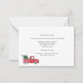 Wir haben Weihnachtsfeiertagen verschoben Mitteilungskarte (Rückseite)