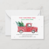 Wir haben Weihnachtsfeiertagen verschoben Mitteilungskarte (Vorderseite)