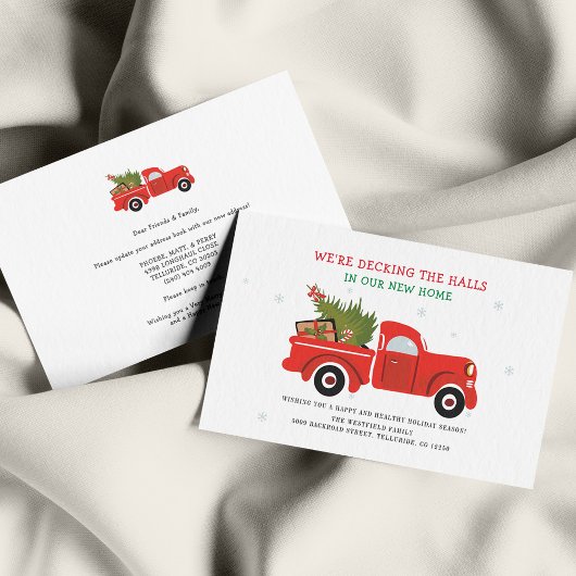 Wir haben Weihnachtsfeiertagen verschoben Mitteilungskarte