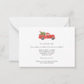 Wir haben Weihnachtsfeiertagen verschoben Mitteilungskarte (Rückseite)