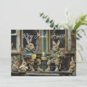 Wir haben wieder die neue, lustige Rabbit-Adresse (Stehend Vorderseite)