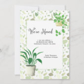 Wir haben Wohnpflanzen und Terrazzo-Bewegung umgez Ankündigung (Vorderseite)