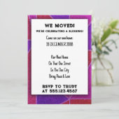 Wir haben Zuhause verschoben, um das Party der Erw Einladung (Stehend Vorderseite)