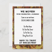 Wir haben Zuhause verschoben, um das Party der Erw Einladung (Vorderseite)