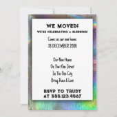 Wir haben Zuhause verschoben, um das Party der Erw Einladung (Vorderseite)