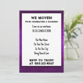 Wir haben Zuhause verschoben, um das Party der Erw Einladung (Stehend Vorderseite)