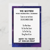 Wir haben Zuhause verschoben, um das Party der Erw Einladung (Vorderseite)