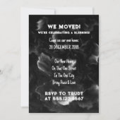Wir haben Zuhause verschoben, um das Party der Erw Einladung (Vorderseite)
