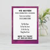 Wir haben Zuhause verschoben, um das Party der Erw Einladung (Stehend Vorderseite)