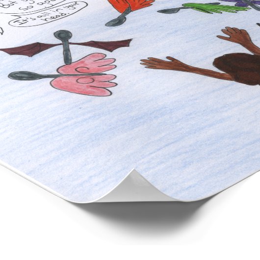 Wir halten an poster (Ecke)