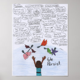 Wir halten an poster