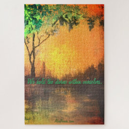 Wir halten das Göttliche in uns selbst Ermutigung Puzzle